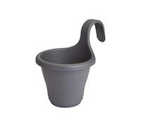 Elho Corsica Easy Hanging Basket (Single) - Dia. 19 cm x 27 cm - Charcoal Grey - 380497