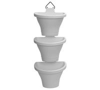 Elho Corsica Vertical Forest Flower Planter Set of 3 (White)