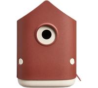 Elho Cosy Bird House 18cm - Bird Box for Garden - Suitable for more than 11 Species - 100% Recycled Plastic - L17.6 x W18 x H23 cm - Red/Tuscan Red