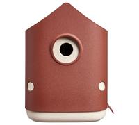 Elho Cosy Bird House 18cm - Bird Box for Garden - Suitable for more than 11 Species - 100% Recycled Plastic - L17.6 x W18 x H23 cm - Red/Tuscan Red