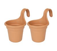 Elho Easy Hanger Small Single Mild Terracotta Balcony Gardening Flower Planter