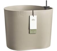 elho Eden Aquacare Low 40 - Flower Pot for Indoor & Outdoor - 100% Recycled Plastic - Ø 39.6 x H 36.1 cm - Grey/Soft Taupe