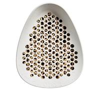 Elho Bee Hotel Essential 18cm - Modern Bee House, 100% Recycled Plastic, Grey/Fibrous Grey