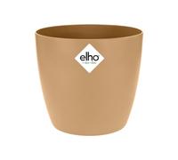 elho Flower Pot, Recycled Plastic, Cookie Brown, 16 cm