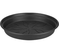 Elho Green Basics 25cm Plastic Indoor & Outdoor Saucer - Living Black