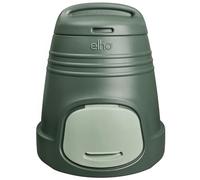 Elho Green Basics Composter 200L - Composter for Garden - 100% Recycled Plastic - Ø L 66.6 x B 65.0 x H 72.5 cm - Green/Leaf Green