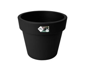 elho Green Basics Top Planter 40 - Flower Pot for Outdoor - Ø 39.0 x H 33.0 cm - Black/Living Black