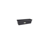 Elho Green Basics Trough 50 - Planter for Balcony & Outdoor - Ø 48.8 x H 14.0 cm - Black/Living Black