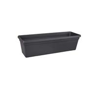Elho Green Basics Trough 50 - Planter for Balcony & Outdoor - Ø 48.8 x H 14.0 cm - Black/Living Black