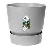 Elho Greenville 100% Recyclable Round Plant Pots & Saucers 4 Colours 5 Sizes