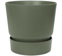 elho Greenville Green Round Plant Flower Pot Recyclable & Water Reservoir - 30cm