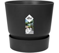 Elho Greenville Round 55Cm Living Black Recycled Plastic Plant Pot