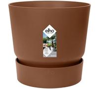 Elho Greenville Round Flower Pot with Integrated Water Reservoir 20cm Plastic