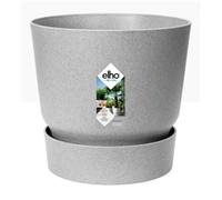 Elho Greenville 16cm Round Plastic Outdoor Plant Pot - Living Concrete