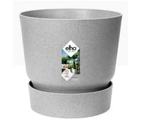 Elho Greenville 100% Recyclable Round Plant Pots & Saucers 4 Colours 5 Sizes
