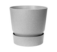 Elho Recycled Plastic Greenville Round 40Cm Living Concrete Plant Pot