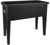 Elho Grow Table Planter Living Black Raised Bed 75X65X37Cm Durable Lightweight For Indoor Outdoor Gardening