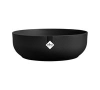 elho Jazz Bowl 28 - Plant Pot Indoor - 100% Recycled Plastic - Ø 27.5 x H 9.0 cm - Black/Living Black