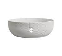 elho Jazz Bowl 28 - Plant Pot Indoor - 100% Recycled Plastic - Ø 27.5 x H 9.0 cm - White/Silky White