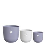 elho Jazz Round 14,16,19 Flower Pots Set - Lavender Lilac
