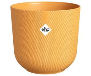 Elho Jazz Round 16Cm Amber Yellow Recycled Plastic Plant Pot