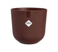 elho jazz round 16cm flower pot - Dark Burgundy | Ø 16.5 x H 15.3 cm | Suitable for indoor use | 100% Recycled Plastic