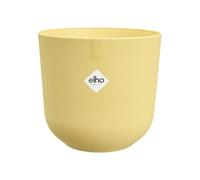 elho jazz round 35cm flower pot - Cream Yellow | Ø 34.5 x H 32.2 cm | Plant Pot Suitable for Indoor use | 100% Recycled Plastic