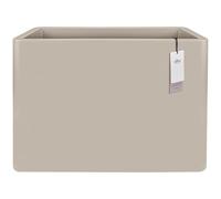 elho June Brick Divider 80 - Room Divider for Indoor & Outdoor - 100% Recycled Plastic - L 29.5 x B 79.0 x H 59.0 cm - Beige/Balanced Beige