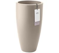 elho June Round High 40cm Flower Pot - Balanced Beige | Ø 39 x H 70.1 cm | Suitable for Indoor & Outdoor Use | 100% Recycled Plastic