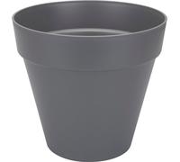 elho Loft Urban Round Flower Pot, Anthracite, 25 cm