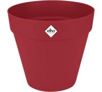 elho Loft Urban Round 25 - Large Plant Pot Outdoor - 100% Recycled Plastic - Ø 24.5 x H 22.0 cm - Red/Theatre Red