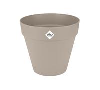 elho loft urban round 25cm flower pot - Mushroom Beige | Ø 24.5 x H 22 cm | Suitable for outdoor use | 100% Recycled plastic