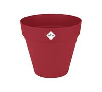 elho Loft Urban Round 50 - Large Plant Pot Outdoor - 100% Recycled Plastic - Ø 48.5 x H 44.5 cm - Red/Theatre Red