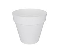 Elho Loft Urban Round Flowerpot 30cm White Recycled Plastic Sustainable Pot