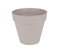 Elho Loft Urban Round Flowerpot 50cm Warm Grey With Wheels And Water Reservoir