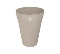 elho loft urban round high 35cm flower pot - Mushroom Beige | Ø 33.5 x H 45.3 cm | Plant Pot Suitable for Outdoor use | 100% Recycled Plastic