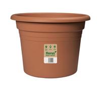 Elho Mediterran Cilindro Large Plant Pot 47cm Diameter Weather-Resistant Plastic Flowerpot Terra Outdoor