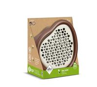 Elho Organic Bee Hotel 25cm - Bee House - Organic Design - 100% Recycled Plastic - L27.4 x W16.8 x H25.4 cm - Brown/Chestnut Brown