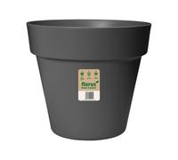 Elho Paris Extra Large Plant Pot 47cm Diameter Weather-Resistant Plastic Flowerpot Anthracite Outdoor
