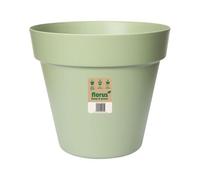 Elho Paris Large Plant Pot 40cm Diameter Weather-Resistant Plastic Flowerpot Mint Green Indoor Outdoor