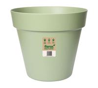 Elho Paris Large Plant Pot 40cm Diameter Weather-Resistant Plastic Flowerpot Mint Green Indoor Outdoor