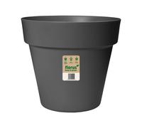 Elho Paris Large Plant Pot 40cm Diameter Weather-Resistant Plastic Flowerpot Anthracite Indoor Outdoor