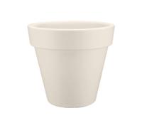 elho Pure Round 40 - Flower Pot for Indoor & Outdoor - Ø 39.0 x H 35.7 cm - White/Linen White