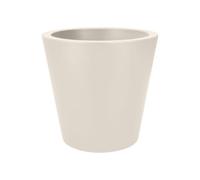 elho Pure Straight Round 50cm Flower Pot - Linen White | Ø 49.5 x H 51 cm | Suitable for Indoor & Outdoor Use