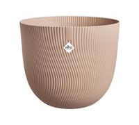 elho Sereh Round 25 - Plant Pot for Indoor & Outdoor - 100% Recycled Plastic - Ø 24.5 x H 21 cm - Brown/Cool Clay