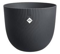elho Sereh Round 40 - Plant Pot for Indoor & Outdoor - 100% Recycled Plastic - Ø 39.0 x H 33.3 cm - Black/Anthracite