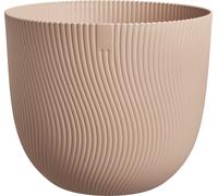 elho Sereh Round 40 - Plant Pot for Indoor & Outdoor - 100% Recycled Plastic - Ø 39.0 x H 33.3 cm - Brown/Cool Clay