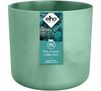 Elho The Ocean Collection 22Cm Round Plastic Plant Pot In Pacific Green