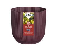 elho The Winery Collection 22 - Plant Pot Indoor - 100% Recycled Plastic - Ø 22.0 x H 20.2 cm - Red/Bordeaux Red