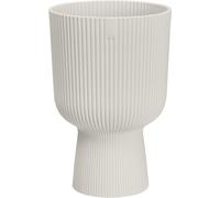 Elho Vibes Fold 14cm Coupe Plastic Indoor Plant Pot - Silky White
